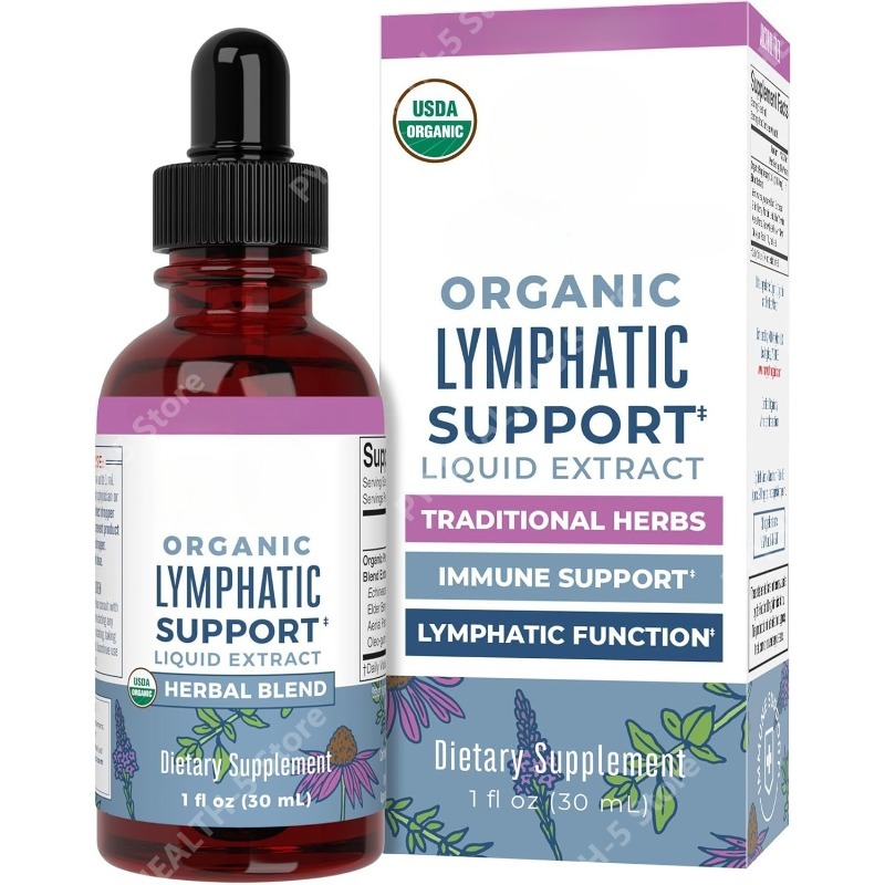 Echinacea - قطرات دعم الجهاز اللمفاوي العضوية، مكمل
