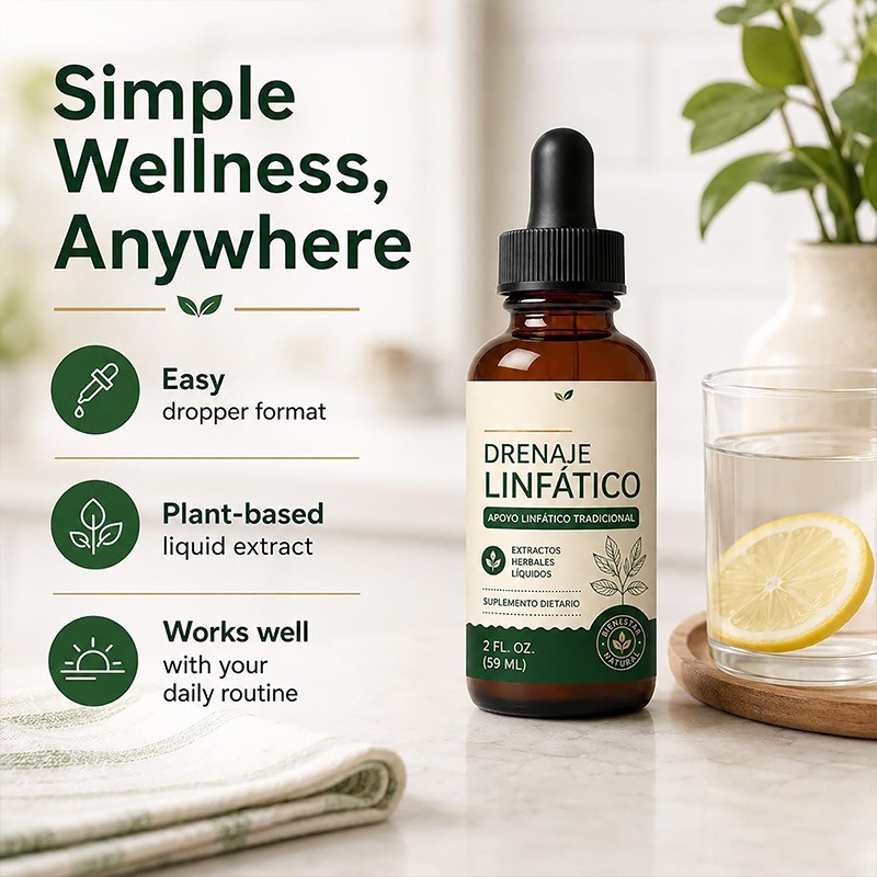 Herbal Supplement - 59 مل قطرات تفريغ ليمفاوي طبيعية