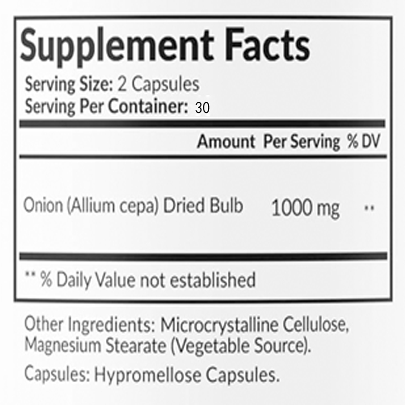 مستخلص البصل الطبيعي 1000 ملغ  - مراجعة Herbal Supplement وسعره