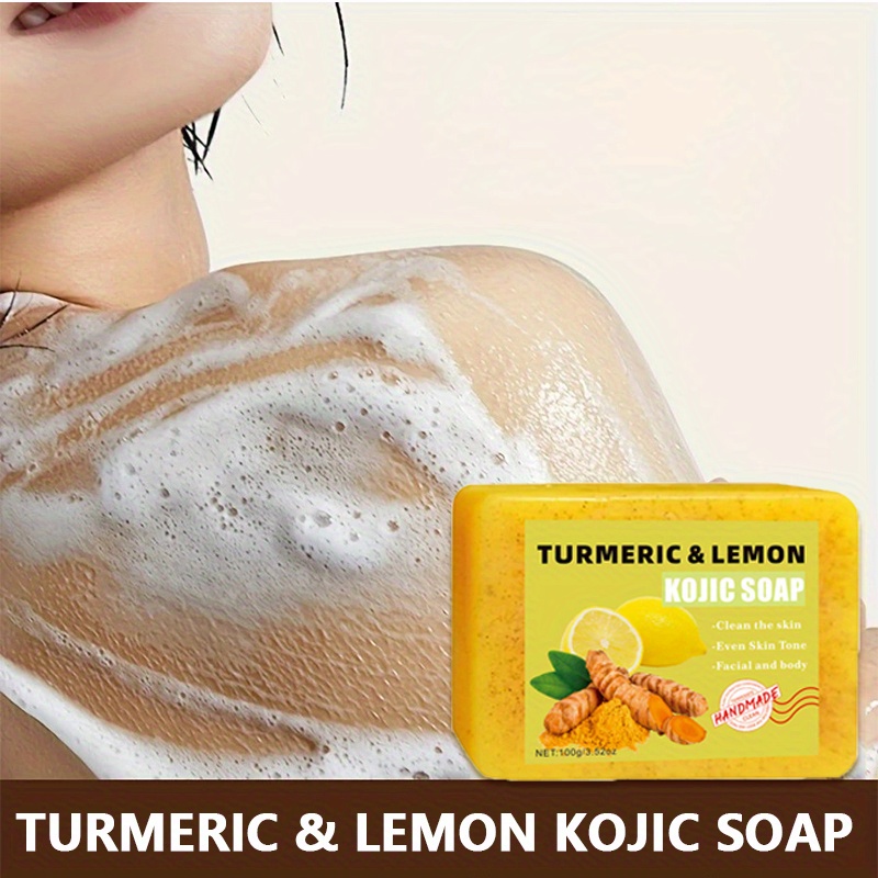 قطعتان من صابون حمض الستريك ال - مراجعة Turmeric وسعره